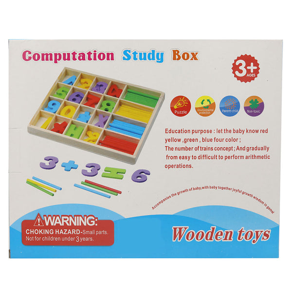 Wooden Computing Study Box - Multi, Kids, Educational Toys, Chase Value, Chase Value