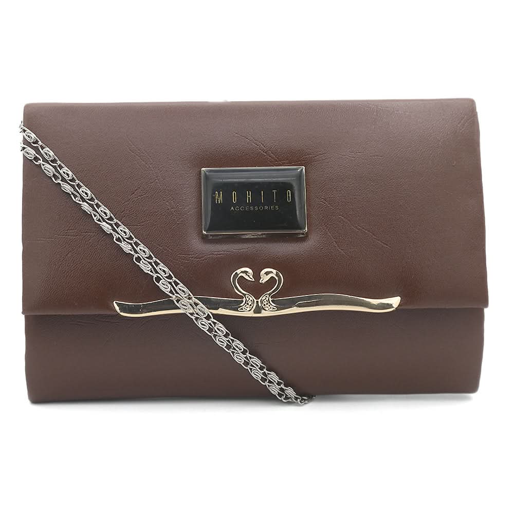 Women's Fancy Clutch K-2033 - Coffee, Women, Clutches, Chase Value, Chase Value