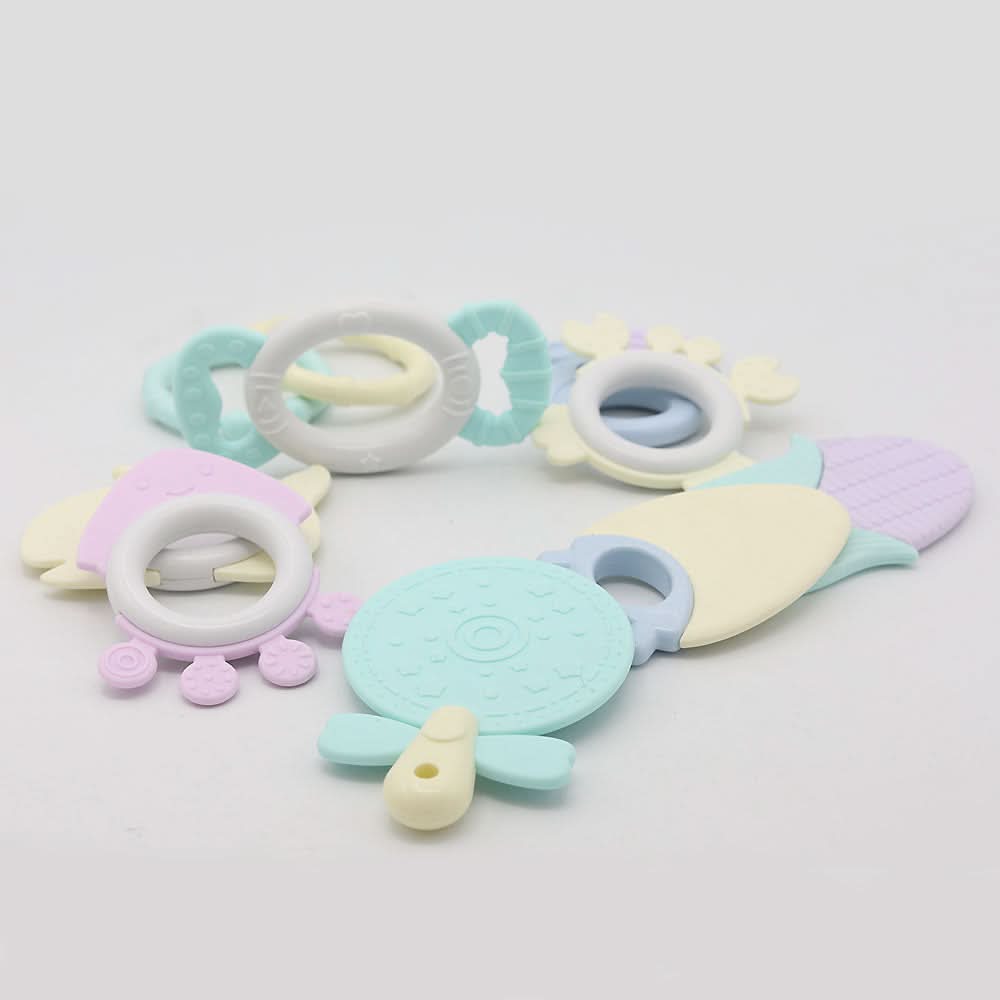 Rattle With Tether - Multi, Kids, New Born Rattles And Toys, Chase Value, Chase Value