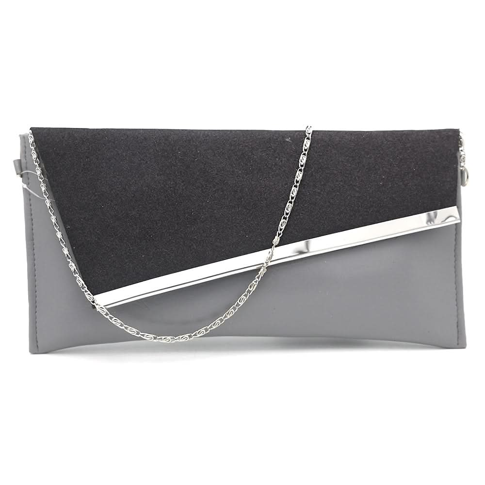Women's Clutch K-2042 -A_Light Grey, Women, Clutches, Chase Value, Chase Value