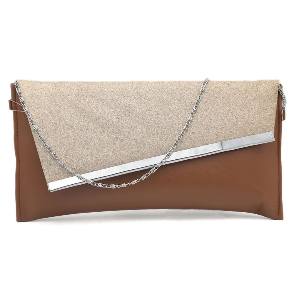 Women's Clutch K-2042 - Brown, Women, Clutches, Chase Value, Chase Value