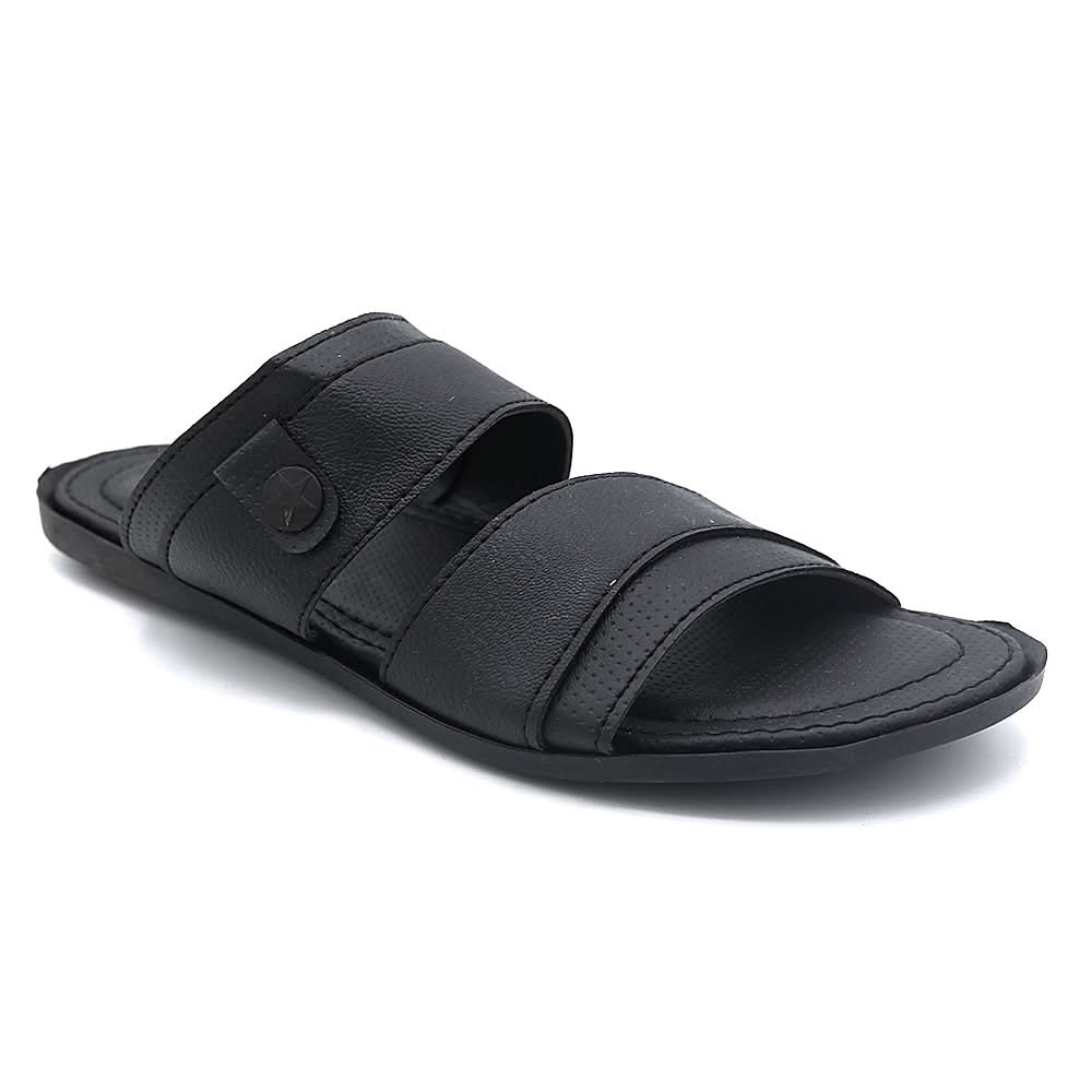 Men's Slippers A-08 - Black, Men, Slippers, Chase Value, Chase Value