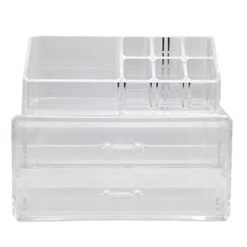 Acrylic Cosmetic Makeup Organizer - White, Home & Lifestyle, Storage Boxes, Chase Value, Chase Value