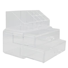 Acrylic Cosmetic Makeup Organizer - White, Home & Lifestyle, Storage Boxes, Chase Value, Chase Value