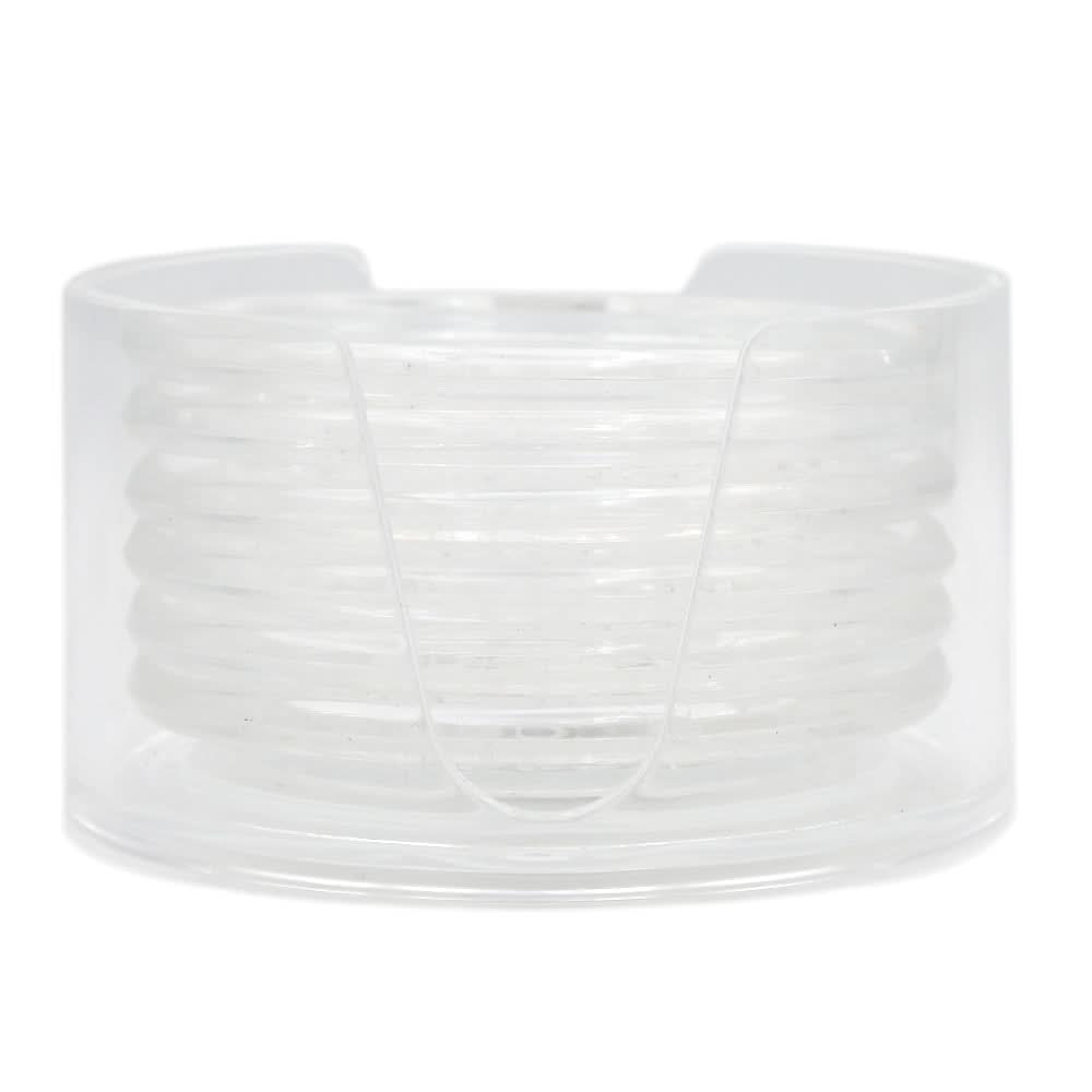 Acrylic Tea Coaster Set - White, Home & Lifestyle, Storage Boxes, Chase Value, Chase Value