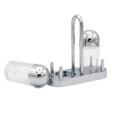Acrylic Salt & Pepper 2 Piece Set - Silver, Home & Lifestyle, Storage Boxes, Chase Value, Chase Value