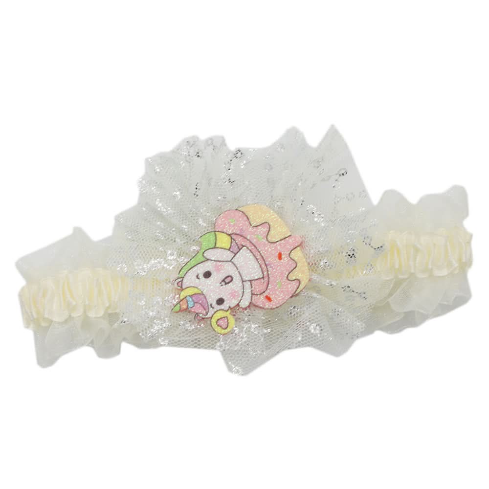 Newborn Girl Matha Patti - Off White, Kids, Hair Accessories, Chase Value, Chase Value