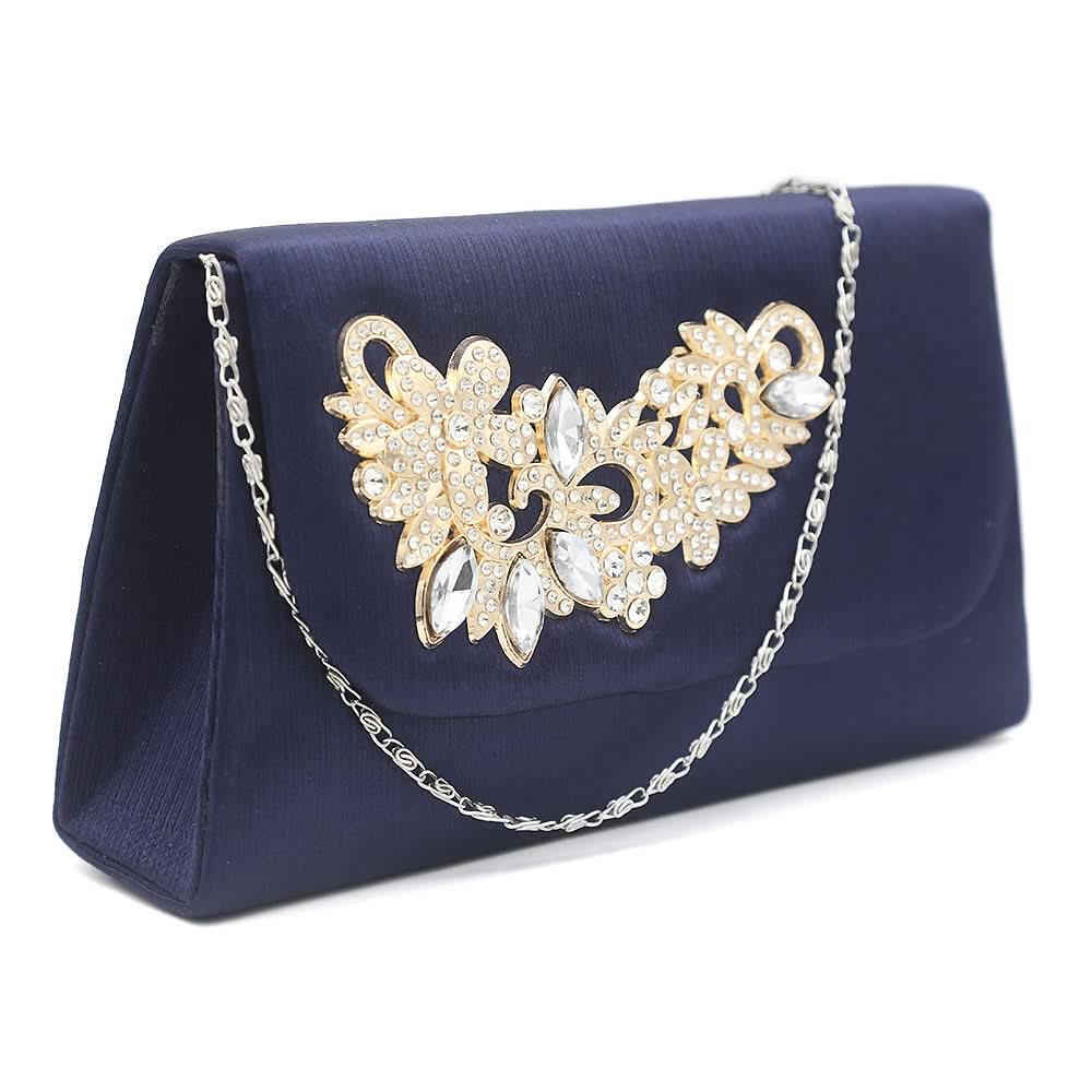 Women's Clutch K-2092 - Navy Blue, Women, Clutches, Chase Value, Chase Value
