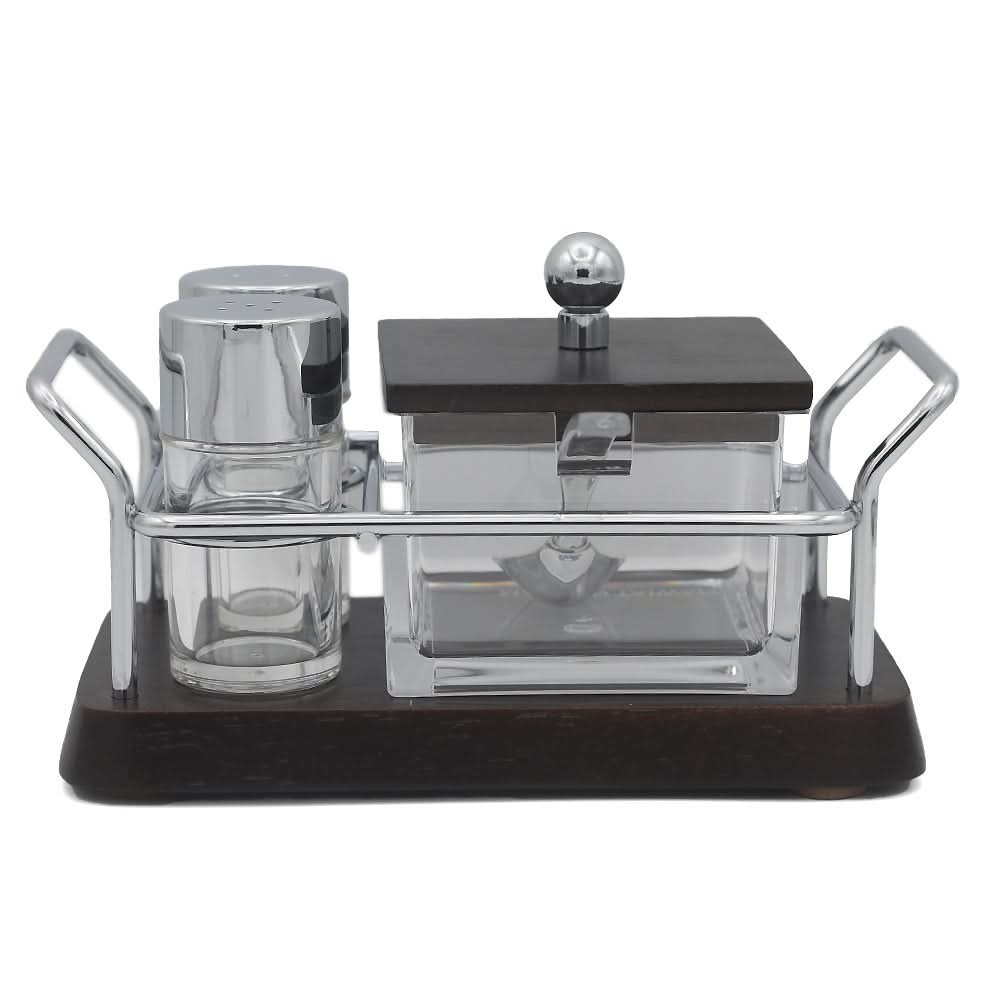 Acrylic 3 Piece Condiment Set - White, Home & Lifestyle, Storage Boxes, Chase Value, Chase Value