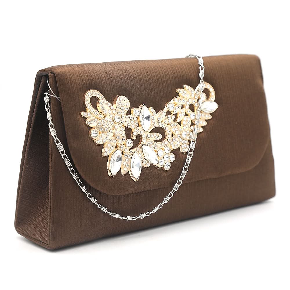 Women's Clutch K-2092 - Coffee, Women, Clutches, Chase Value, Chase Value