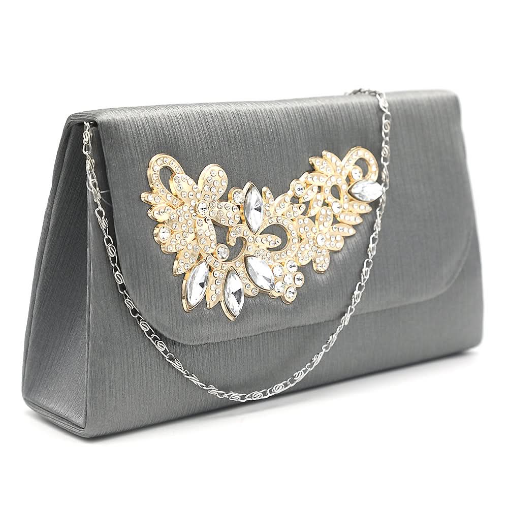 Women's Clutch K-2092 - Grey, Women, Clutches, Chase Value, Chase Value