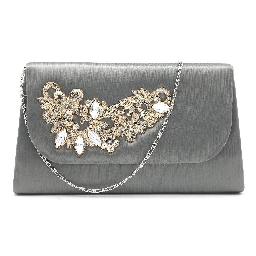 Women's Clutch K-2092 - Grey, Women, Clutches, Chase Value, Chase Value