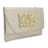 Women's Clutch 8173 - Golden, Women, Clutches, Chase Value, Chase Value