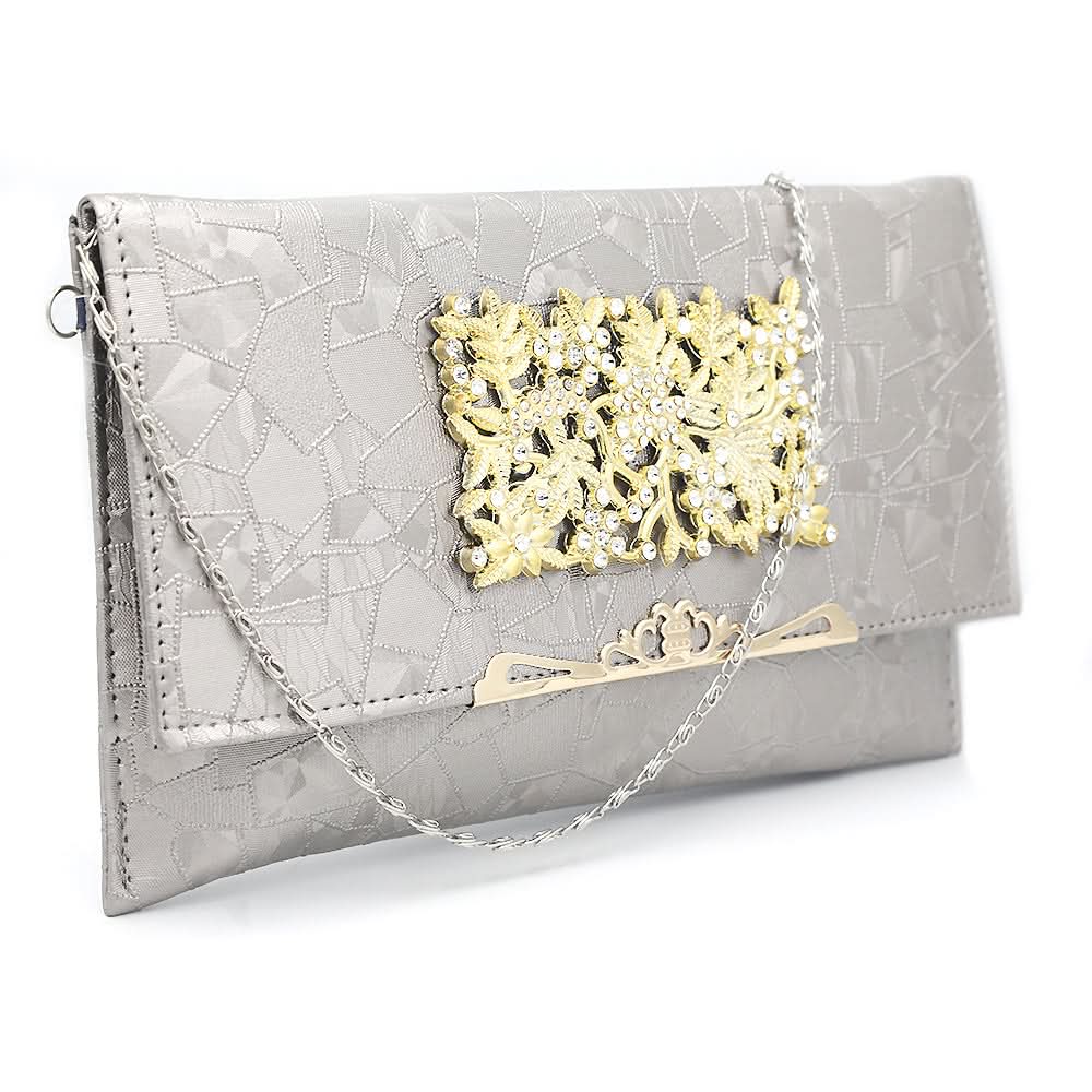 Women's Clutch 8173 - Grey, Women, Clutches, Chase Value, Chase Value