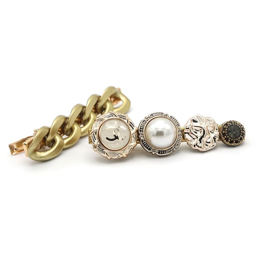 Women's Fancy Hair Pin - Golden, Women, Hair And Head Jewellery, Chase Value, Chase Value
