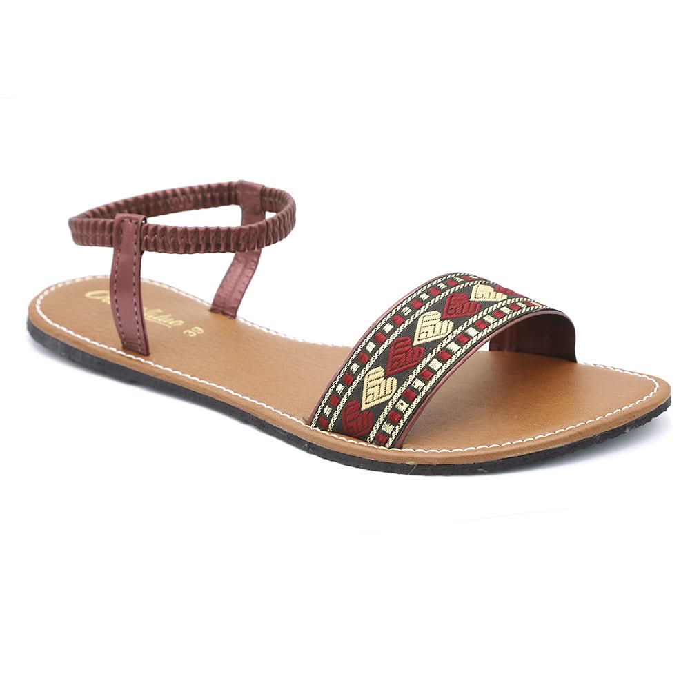 Women's Sandal SN-007 - Maroon, Women, Sandals, Chase Value, Chase Value