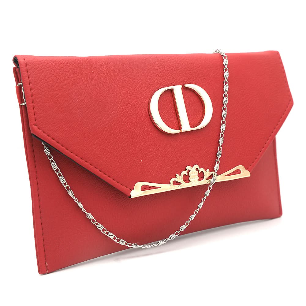 Women's Clutch K-2046 - Red, Women, Clutches, Chase Value, Chase Value