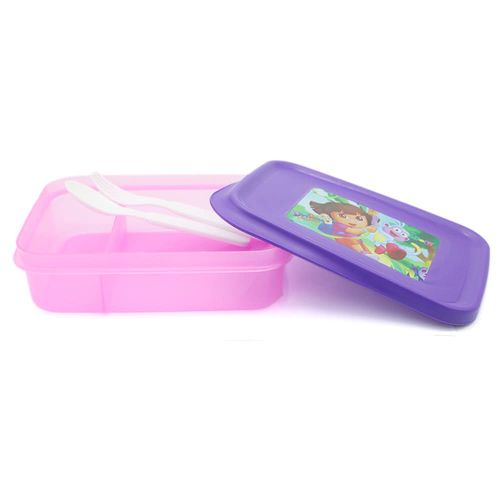 Slim Line Lunch Box JZ-670 - Pink, Kids, Tiffin Boxes And Bottles, Chase Value, Chase Value