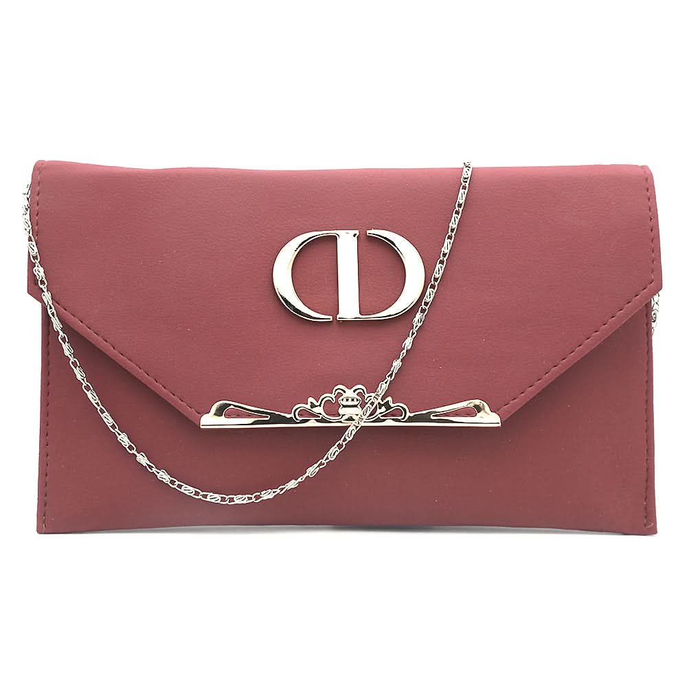 Women's Clutch K-2046 - Maroon, Women, Clutches, Chase Value, Chase Value
