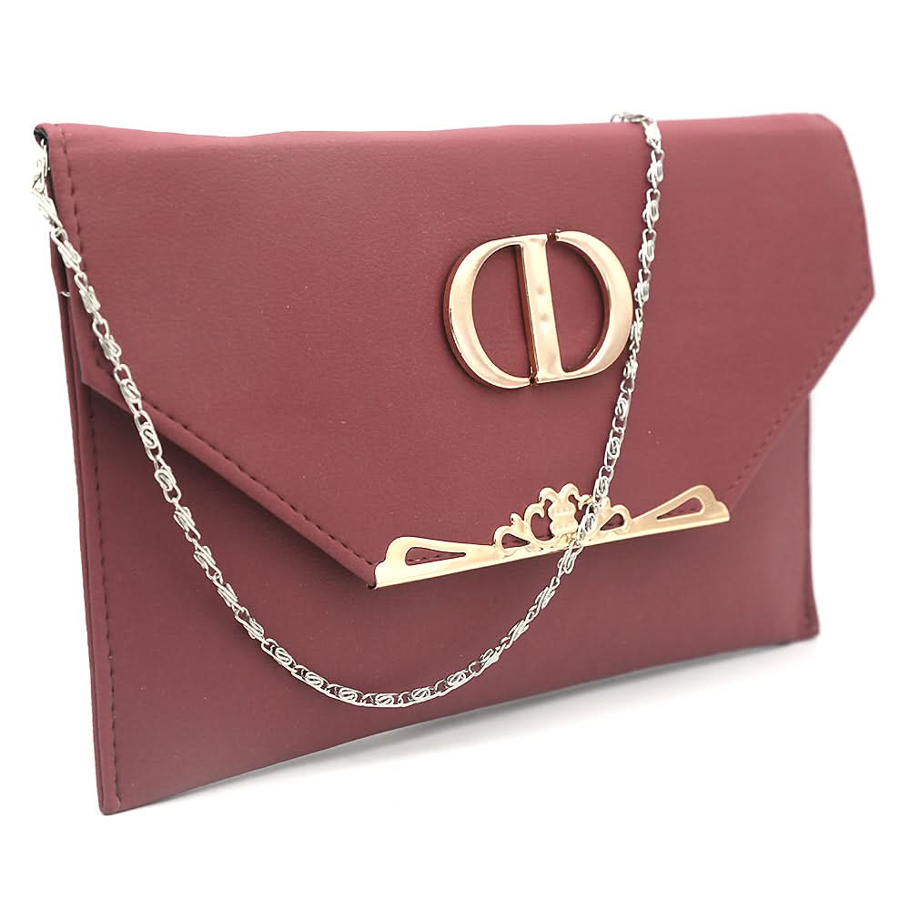 Women's Clutch K-2046 - Maroon, Women, Clutches, Chase Value, Chase Value