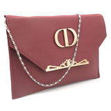 Women's Clutch K-2046 - Maroon, Women, Clutches, Chase Value, Chase Value