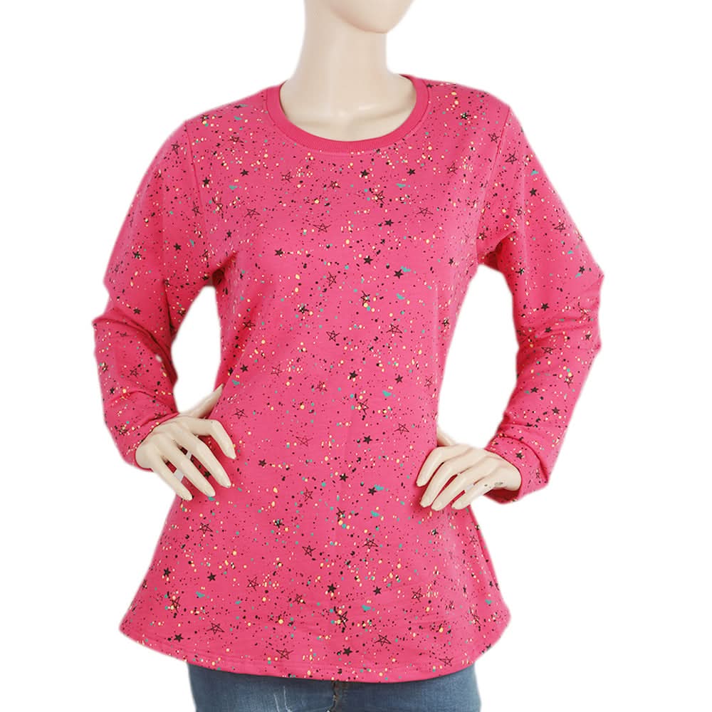 Women's Full Sleeves T-Shirt - Pink, Women, T-Shirts And Tops, Chase Value, Chase Value