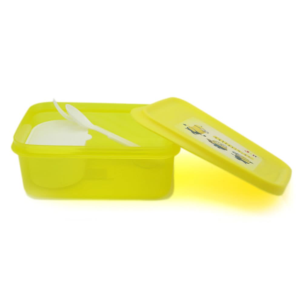 Hanoo Lunch Box JZ-696 - Yellow, Kids, Tiffin Boxes And Bottles, Chase Value, Chase Value