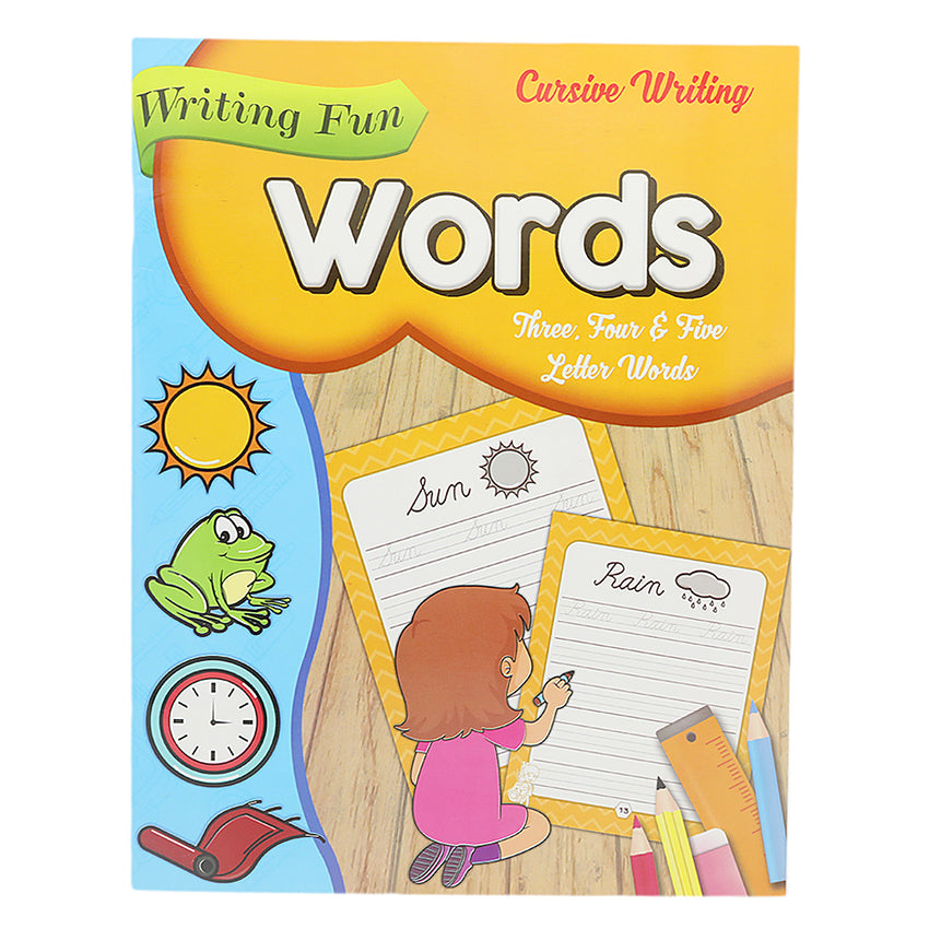 Writing Fun Words Cursive, Kids, Kids Educational Books, 6 to 9 Years, Chase Value