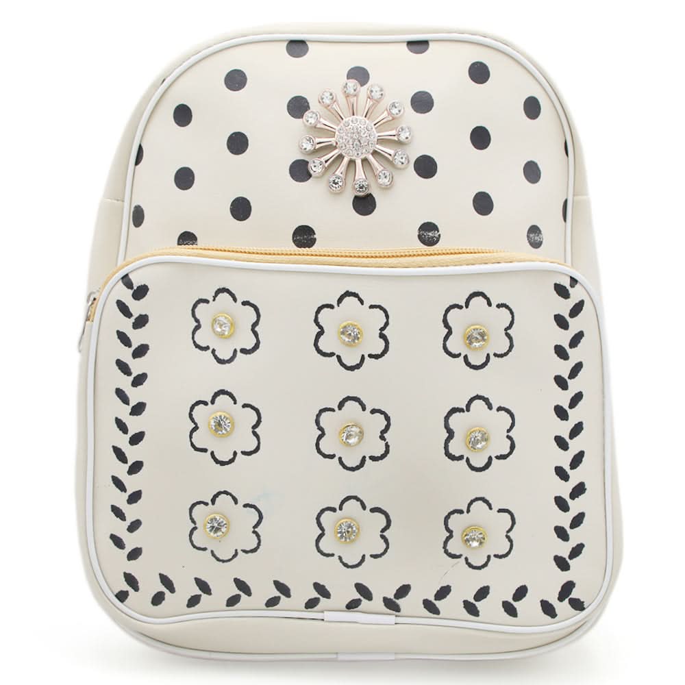 Girls Bag Pack 7804 - Off White, Kids, School And Laptop Bags, Chase Value, Chase Value