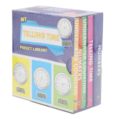 Learning Pocket Library Telling Time, Kids, Kids Educational Books, 6 to 9 Years, Chase Value