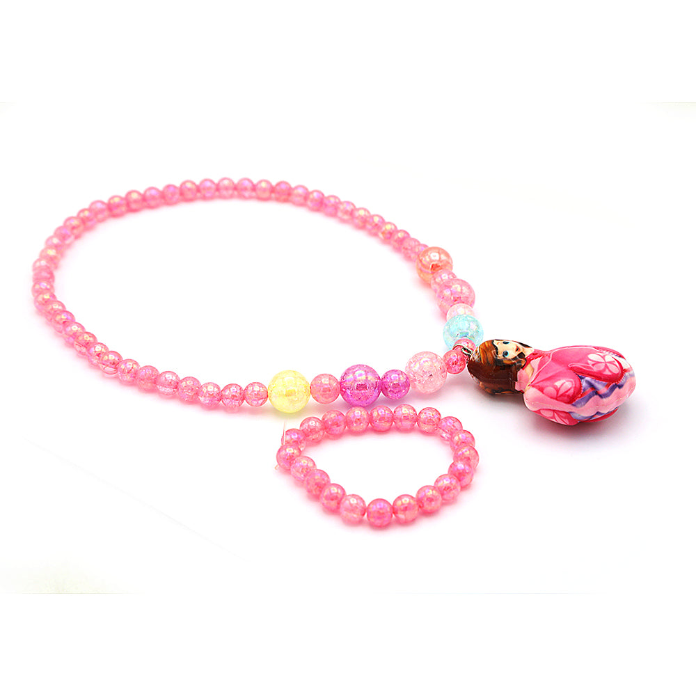 Girls Mala Pink - A, Kids, Jewellery Sets, Chase Value, Chase Value