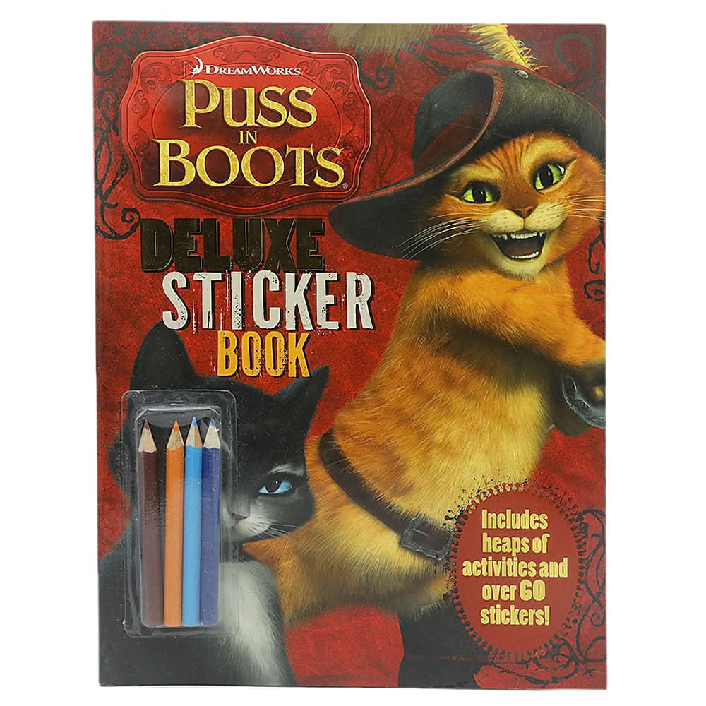 Copy & Colour Puss in Boots, Kids, Kids Colouring Books, 3 to 6 Years, Chase Value