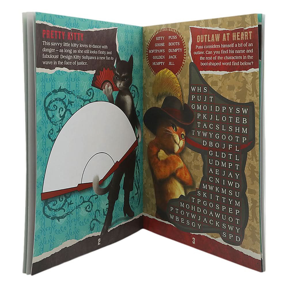 Copy & Colour Puss in Boots, Kids, Kids Colouring Books, 3 to 6 Years, Chase Value