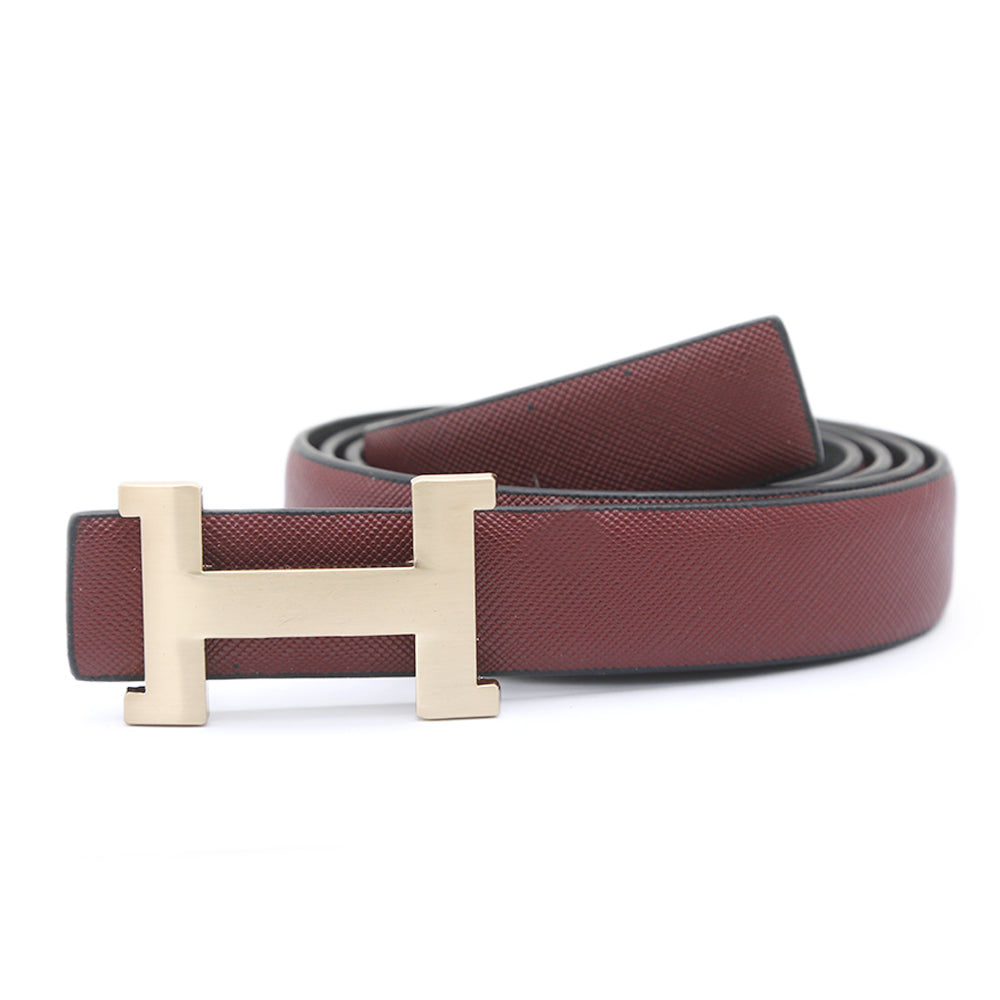 Women's Belt - Maroon, Women, Belts, Chase Value, Chase Value