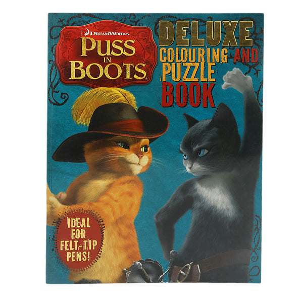 Delux Trace & Colour Puss in Boots, Kids, Kids Colouring Books, 3 to 6 Years, Chase Value