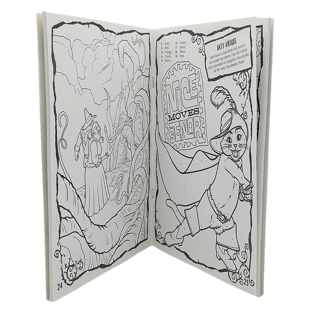 Delux Trace & Colour Puss in Boots, Kids, Kids Colouring Books, 3 to 6 Years, Chase Value