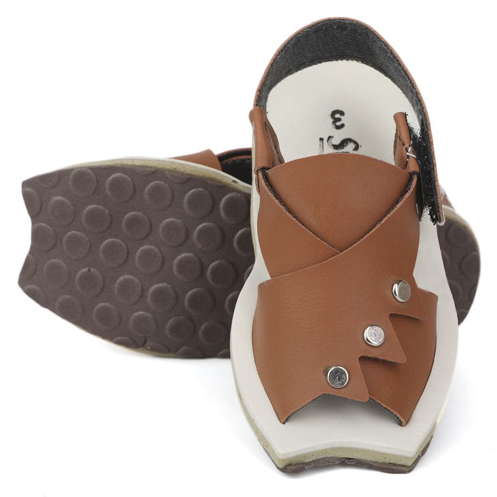 Newborn Boys Peshawari Sandal - Brown, Kids, Newborn Caps, Shoes & Socks, Chase Value, Chase Value