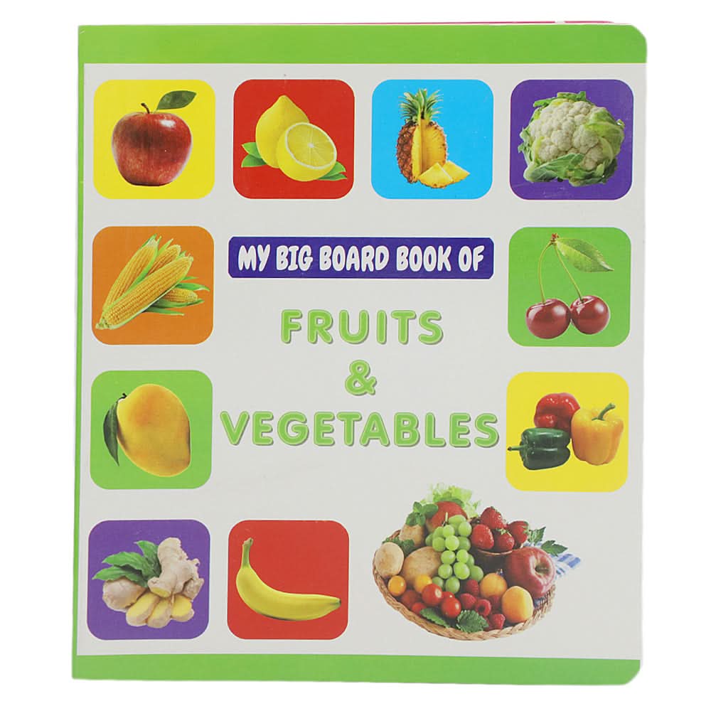 Big Board Fruits & Vegetables, Kids, Kids Educational Books, 3 to 6 Years, Chase Value