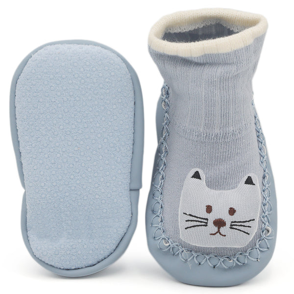 Newborn Fancy Booties - Light Blue, Kids, NB Shoes And Socks, Chase Value, Chase Value
