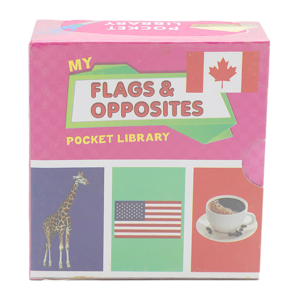 Learning Pocket Library Flags Opposites, Kids, Kids Educational Books, 6 to 9 Years, Chase Value