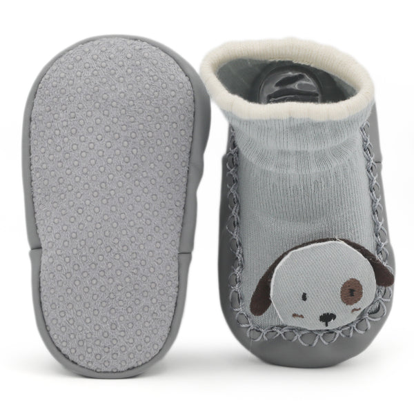 Newborn Fancy Booties - Grey, Kids, NB Shoes And Socks, Chase Value, Chase Value