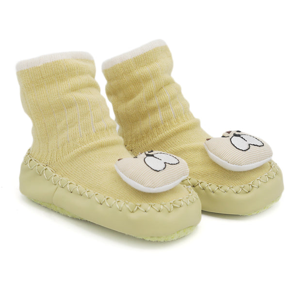 Newborn Fancy Booties - Yellow, Kids, NB Shoes And Socks, Chase Value, Chase Value