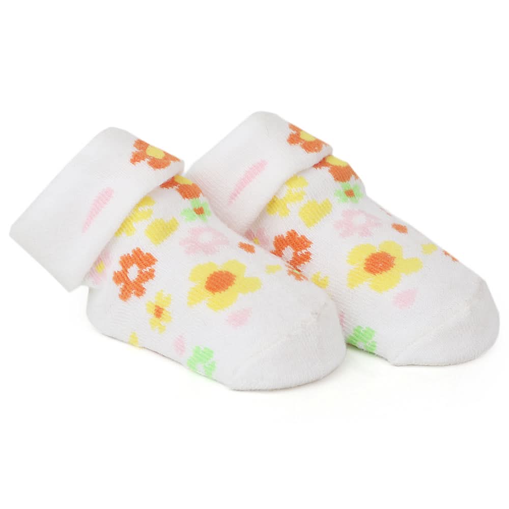 Newborn 2Pcs Booties - D, Kids, Newborn Caps, Shoes & Socks, Chase Value, Chase Value