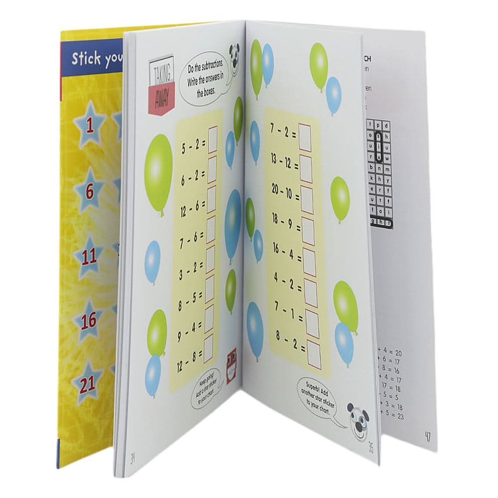 Pocket Practice Math, Kids, Kids Educational Books, 3 to 6 Years, Chase Value