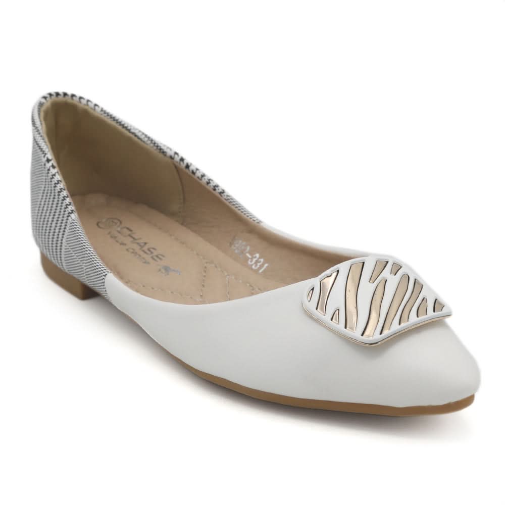 Girls Pumps M992-331 - White, Kids, Pump, Chase Value, Chase Value