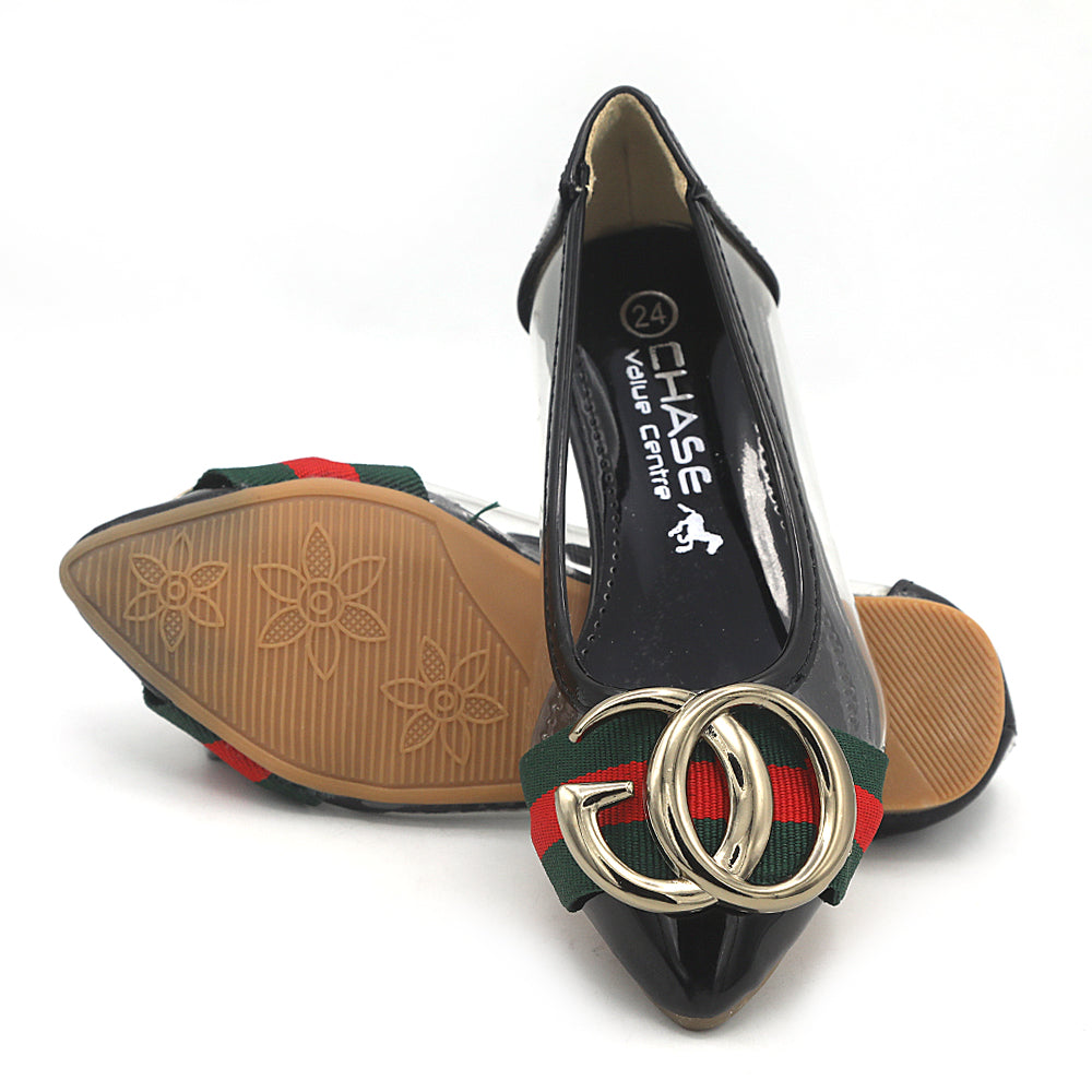 Girls Pumps S992-200 - Black, Kids, Pump, Chase Value, Chase Value