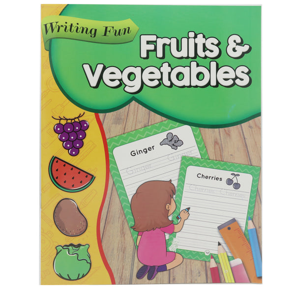 Writing Fun Fruits & Vegetable, Kids, Kids Educational Books, 6 to 9 Years, Chase Value