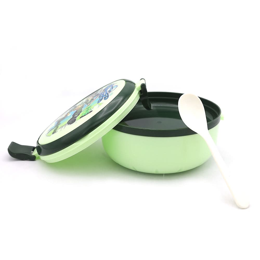 Joy Lunch Box With Spoon - Green, Kids, Tiffin Boxes And Bottles, Chase Value, Chase Value