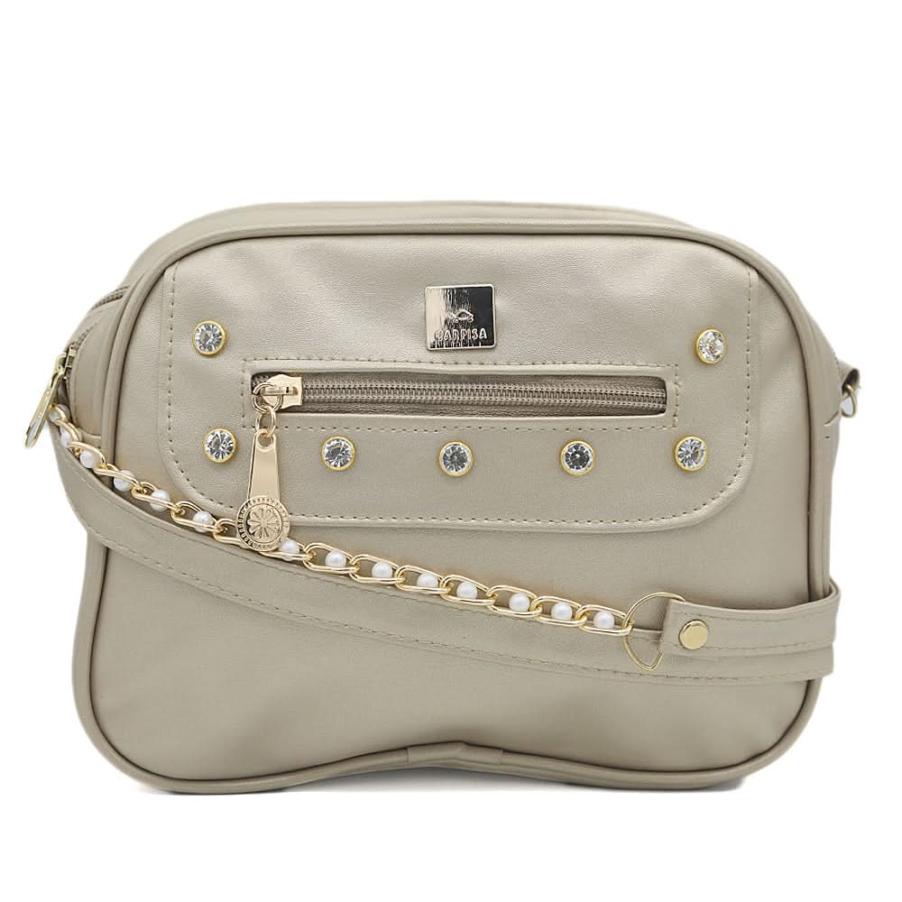 Women's Shoulder Bag 7656 - Golden, Women, Bags, Chase Value, Chase Value