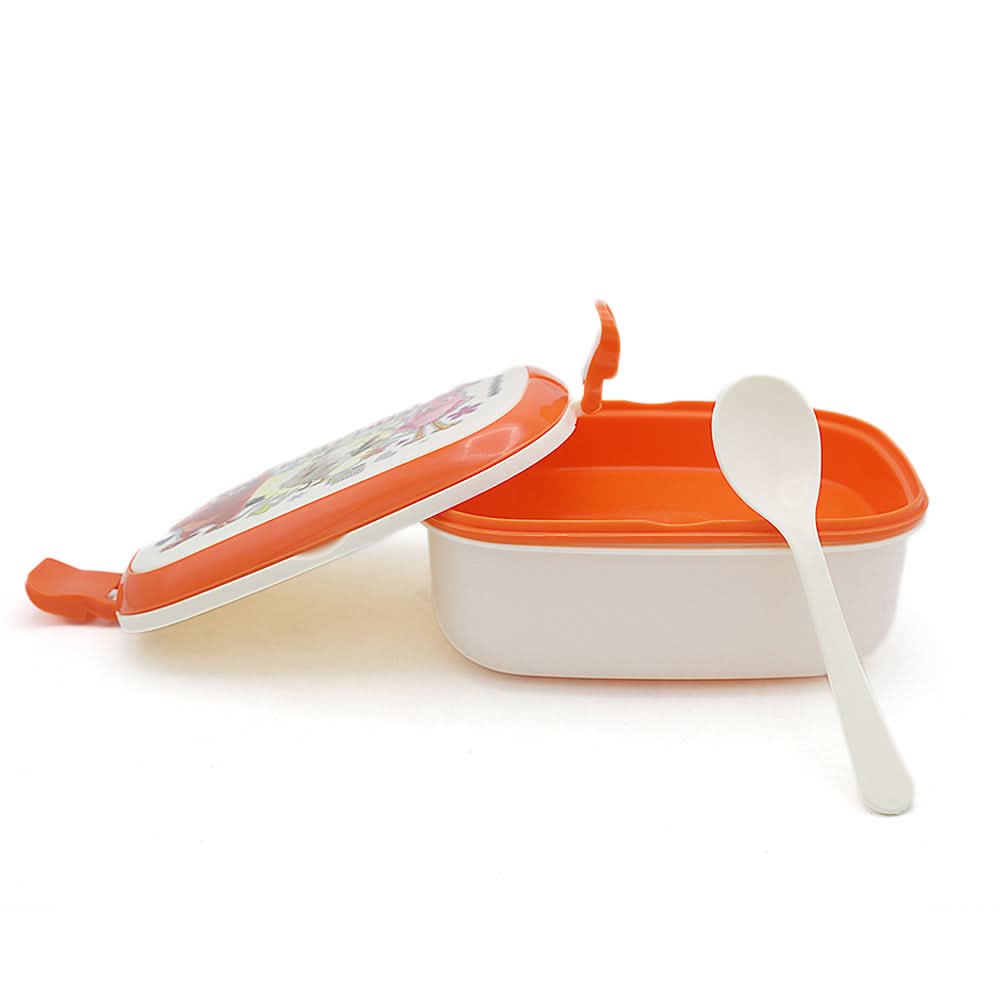 Smart Lunch Box With Spoon - Orange, Kids, Tiffin Boxes And Bottles, Chase Value, Chase Value
